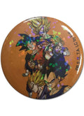 Dragon Ball Z - Vegeta And Son Goku Glitter Button - Great Eastern Entertainment