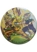 Dragon Ball Z - Son Goku Vs Vegeta Glitter Button - Great Eastern Entertainment