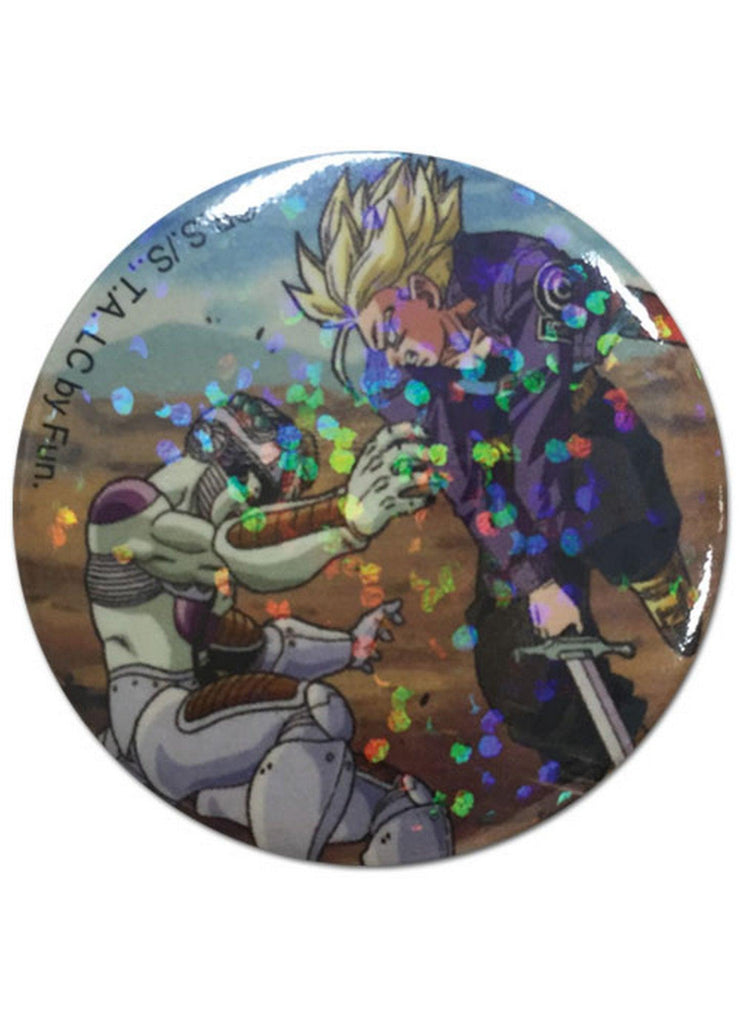 Dragon Ball Z - Frieza And Trunks Glitter Button - Great Eastern Entertainment
