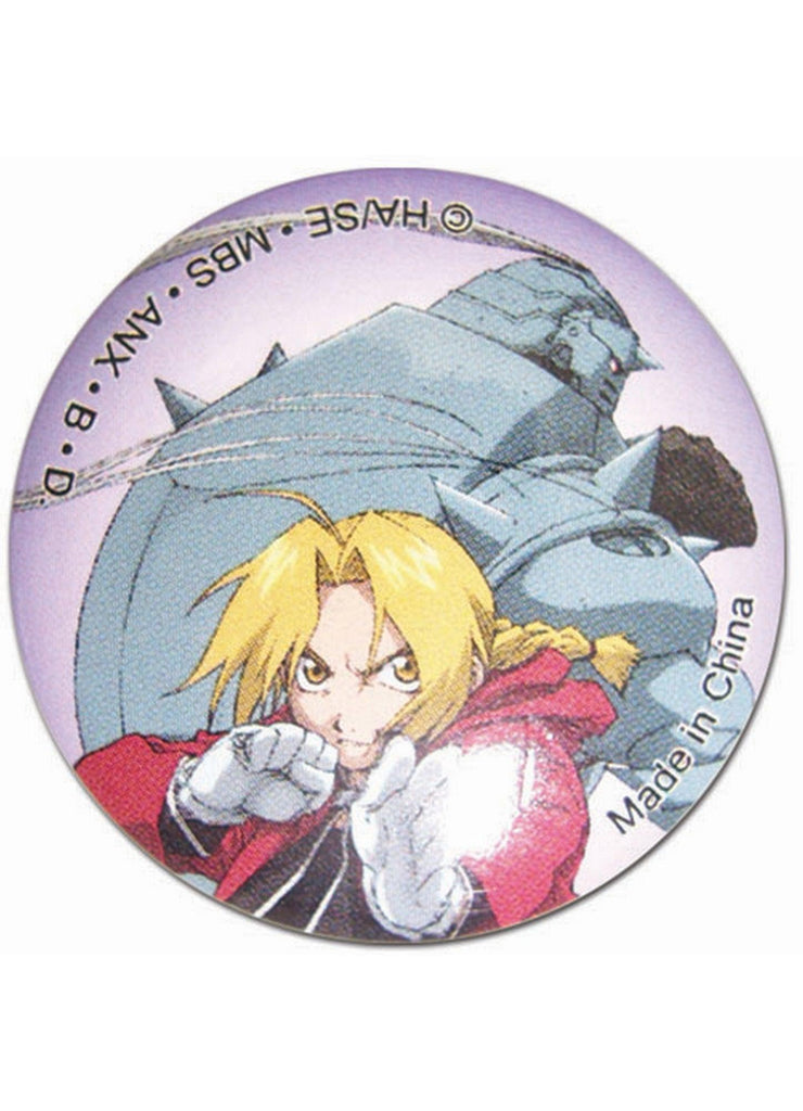 Fullmetal Alchemist - Edward Elric "Ed" And Alphonse Elric "Al" Button - Great Eastern Entertainment