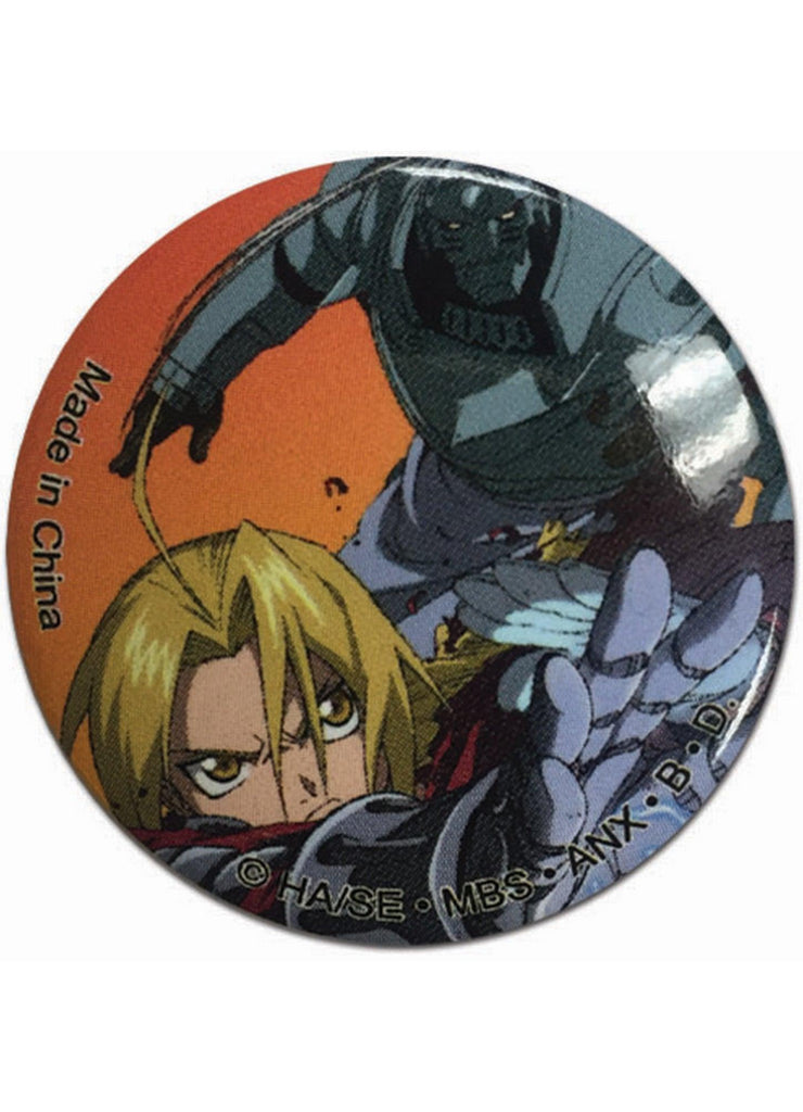 Fullmetal Alchemist - Edward Elric "Ed" And Alphonse Elric "Al" Sunset Button - Great Eastern Entertainment