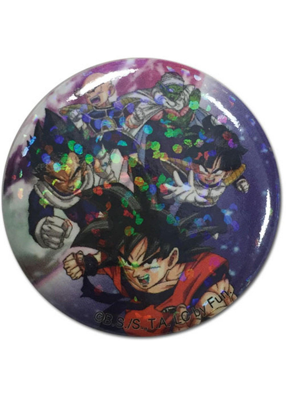 Dragon Ball Z - Group Glitter Button