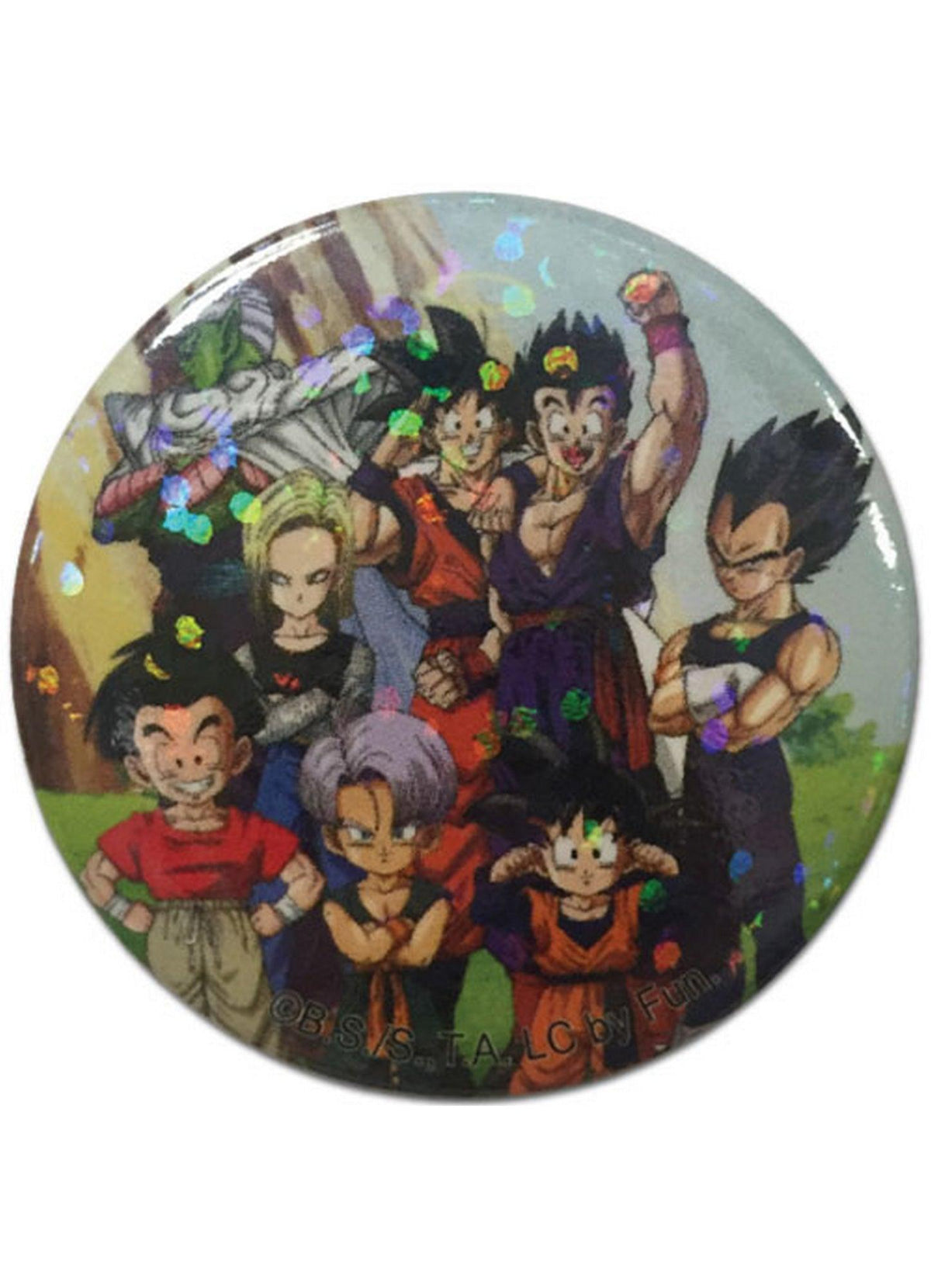 Dragon Ball Z - Group Glitter Button