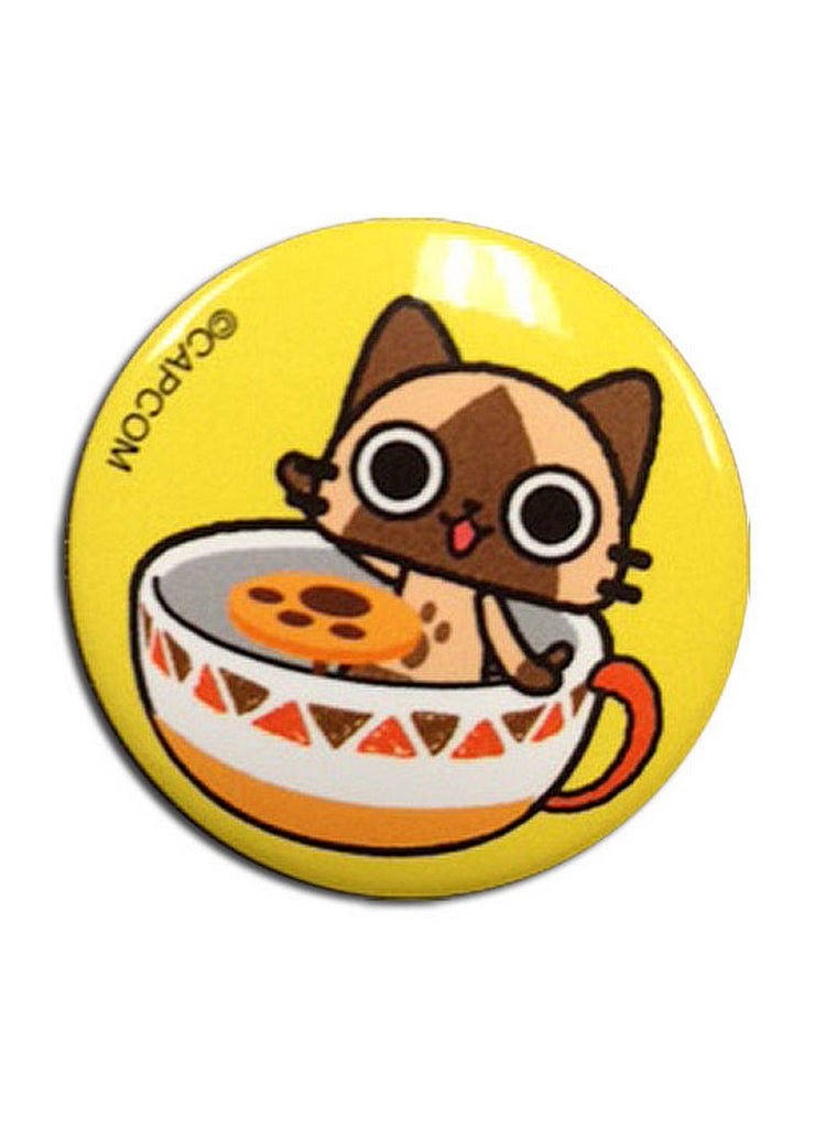 Airou From The Monster Hunter - Airou Teacup Button - Great Eastern Entertainment