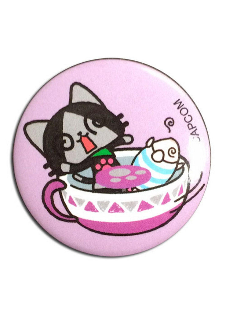 Airou From The Monster Hunter - Merarou & Poogie Teacup Button 1.25" - Great Eastern Entertainment