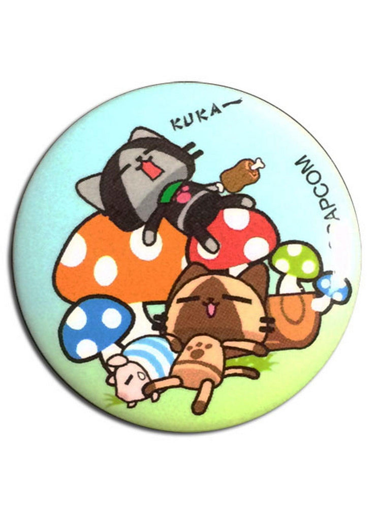 Airou From The Monster Hunter - Naptime Button 1.25" - Great Eastern Entertainment