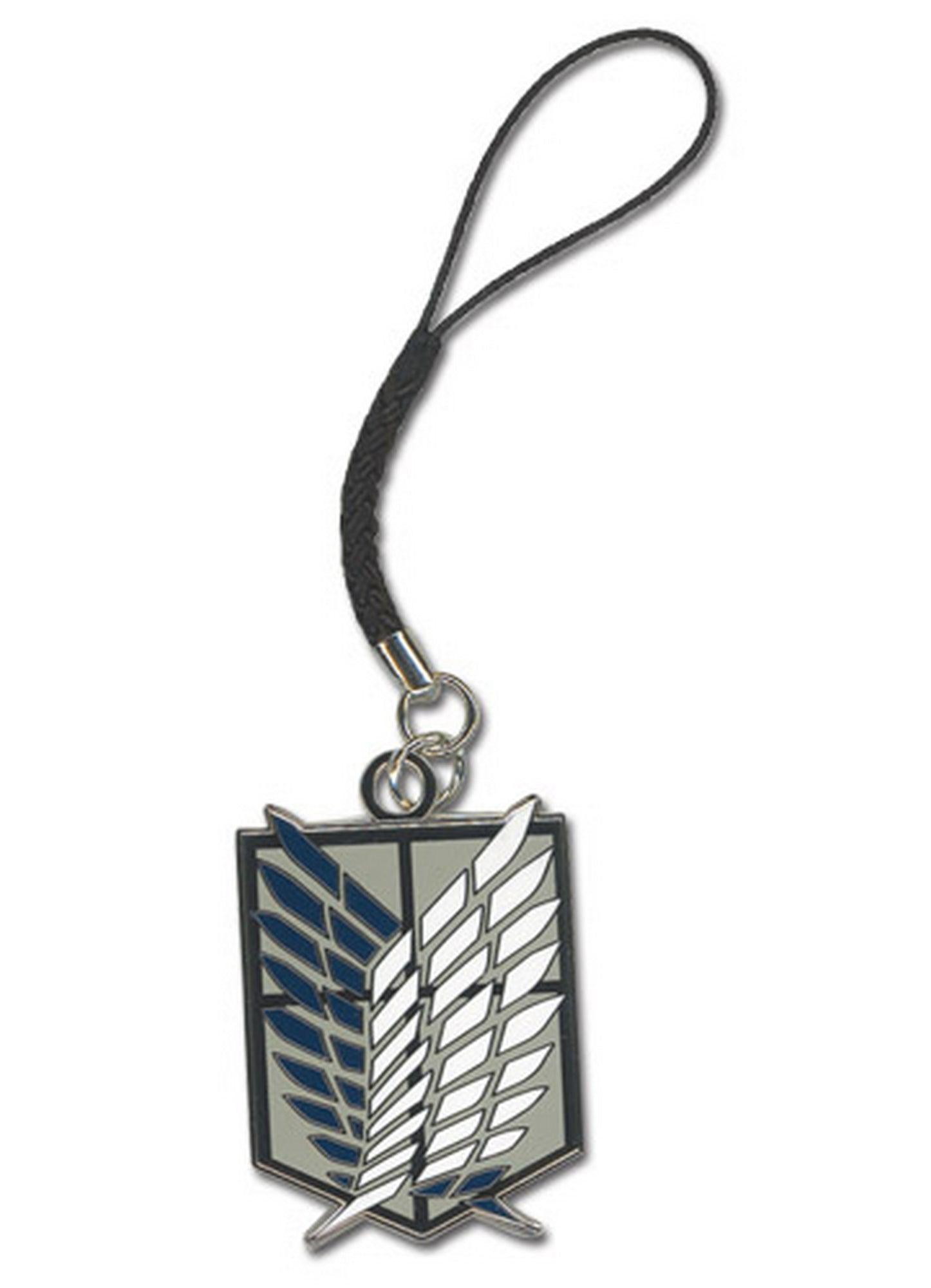 Attack on Titan - Survey Corps Emblem Cell Phone Charm - Great Eastern Entertainment