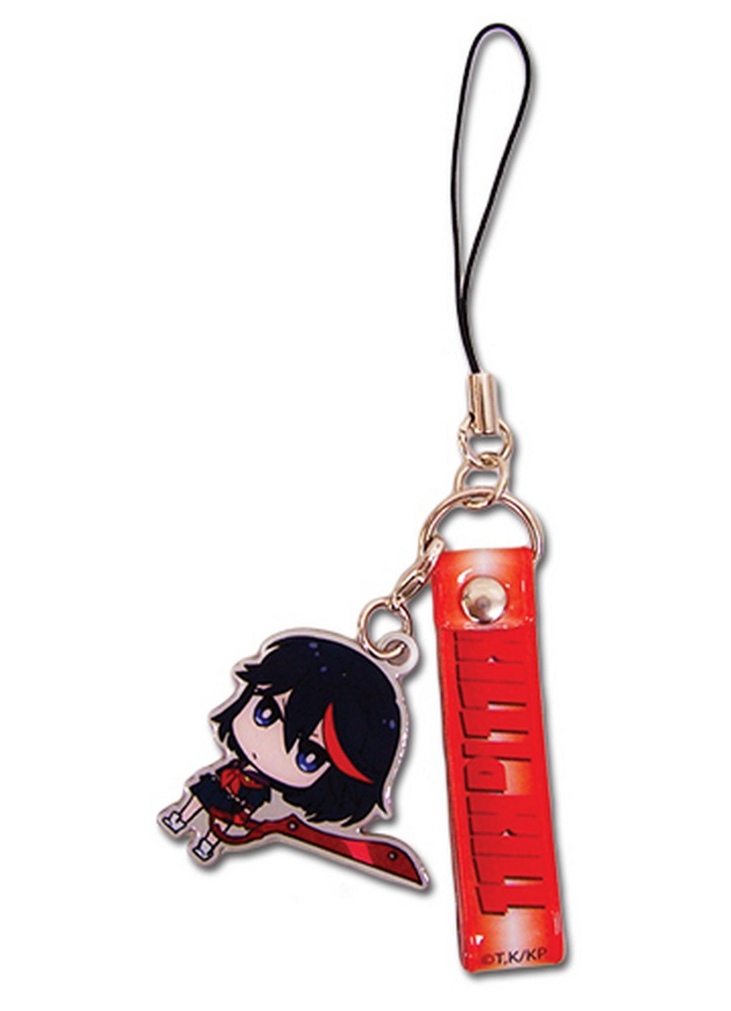 Kill La Kill - Ryuko Matoi Strap With SD Ryuko Matoi Cell Phone Charm - Great Eastern Entertainment