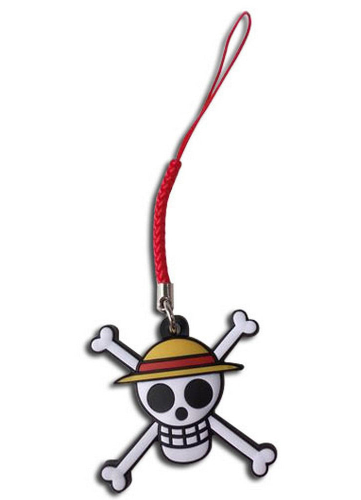 One Piece - Straw Hat Pirates Jolly Roger PVC Cell Phone Charm - Great Eastern Entertainment