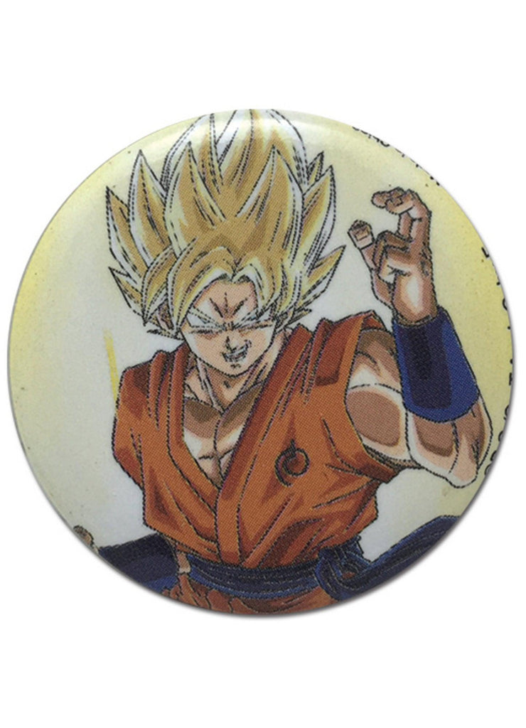 Dragon Ball Super - Son Goku With Fighting Spirit Button 1.25" - Great Eastern Entertainment