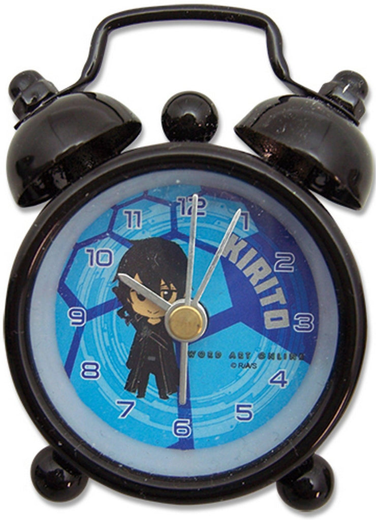 Sword Art Online Kirito Round Desk Clock