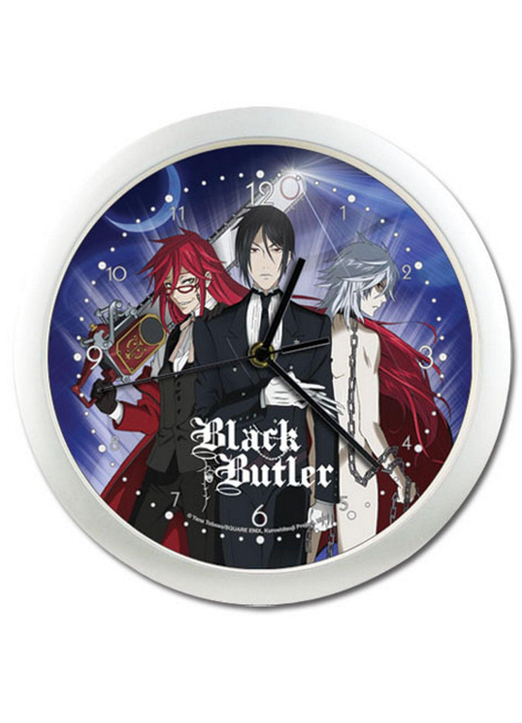 Black Butler - Sebastian Michaelis Grell Sutcliff & Pluto Wall Clock - Great Eastern Entertainment