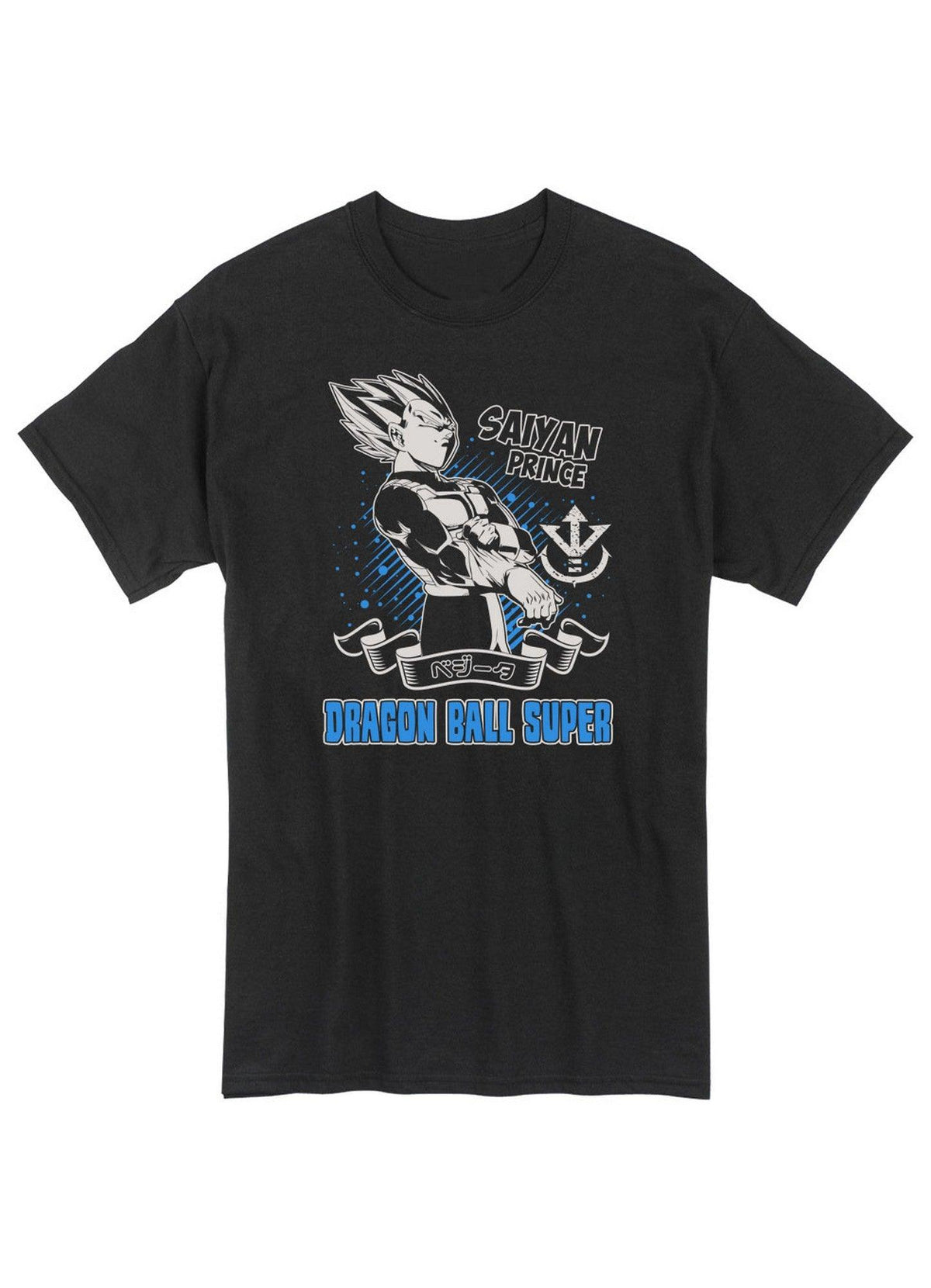 Dragon Ball Super - Vegeta 04 Men's Screen Print Black T-Shirt
