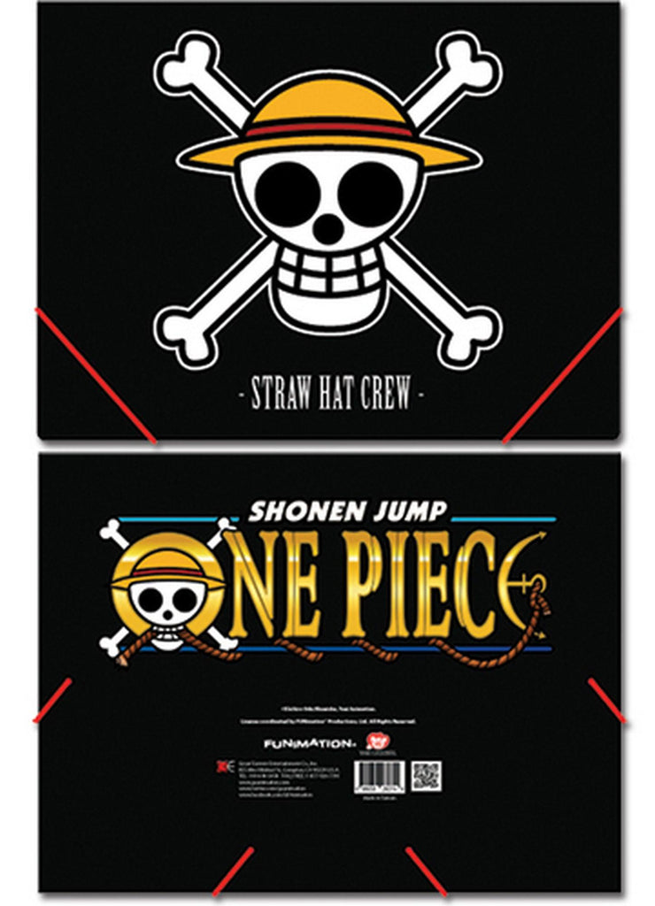 One Piece - Monkey D. Luffy's Flag Elastic Band Document File Folder - Great Eastern Entertainment