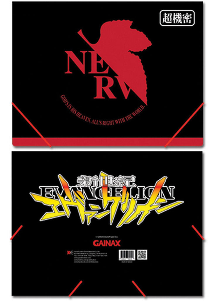 Evangelion - Nerv Logo Elastic Band PP Document Folder - Great Eastern Entertainment