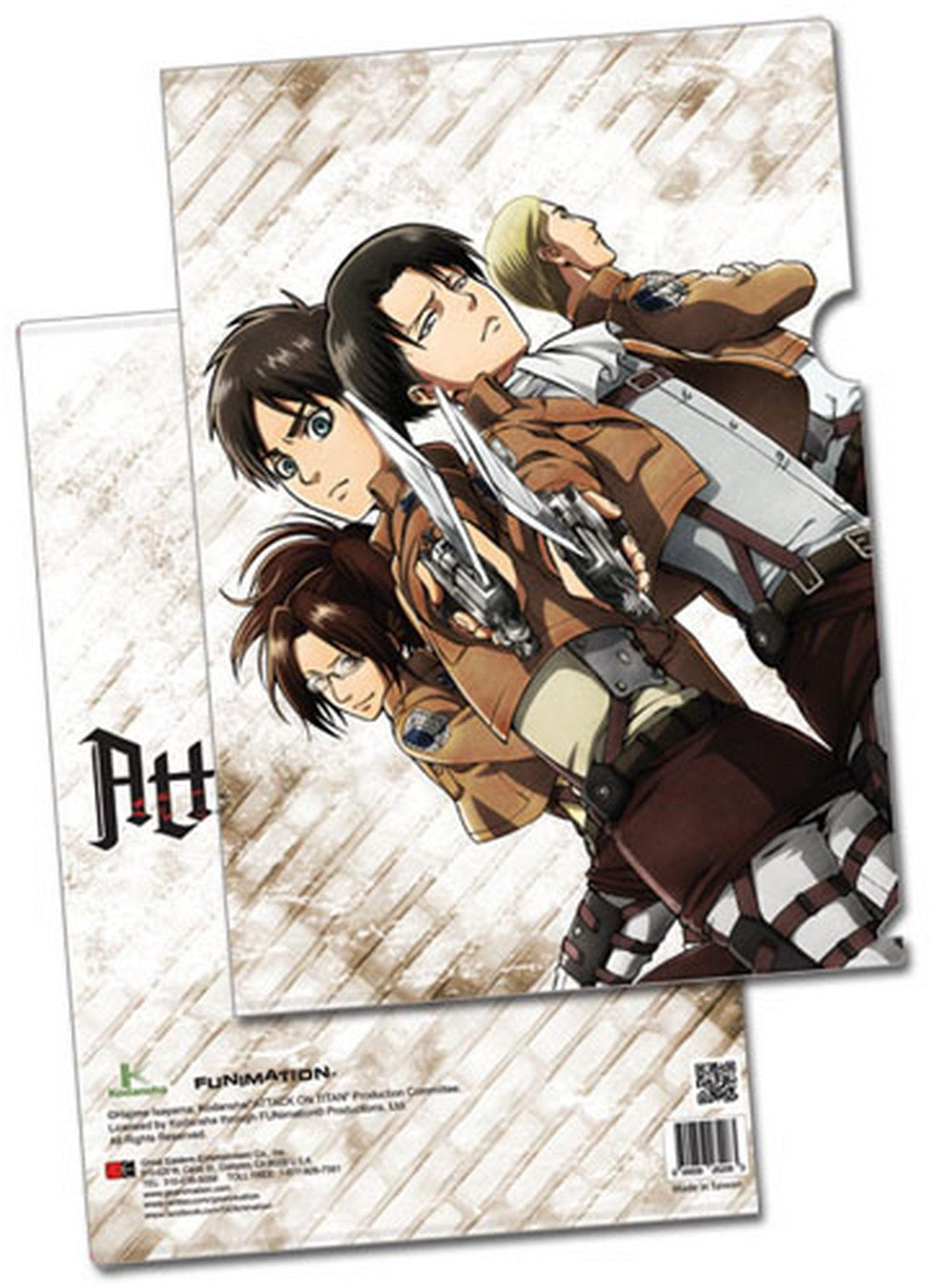Attack on Titan - Eren Yeager, Levi Ackerman, Hange Zo?ç«„ & Erwin Smith File Folder (5 Pcs) - Great Eastern Entertainment