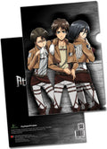 Attack on Titan - Eren Yeager, Levi Ackerman & Mikasa Ackerman File Folder (5 Pcs) - Great Eastern Entertainment