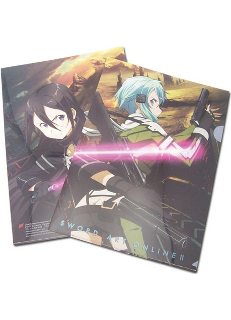 Sword Art Online Ii- Sinon And Kirito File Folder (5Pcs/Pack)