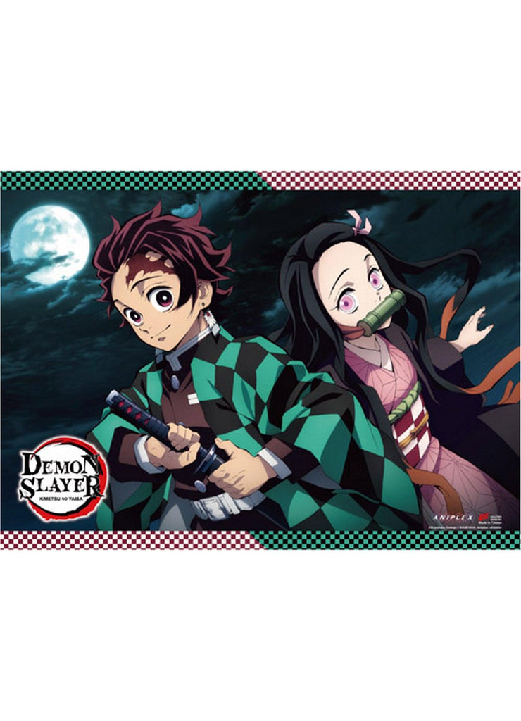 Demon Slayer - Tanjiro Kamadou & Nezuko Kamado B Wall Scroll - Great Eastern Entertainment