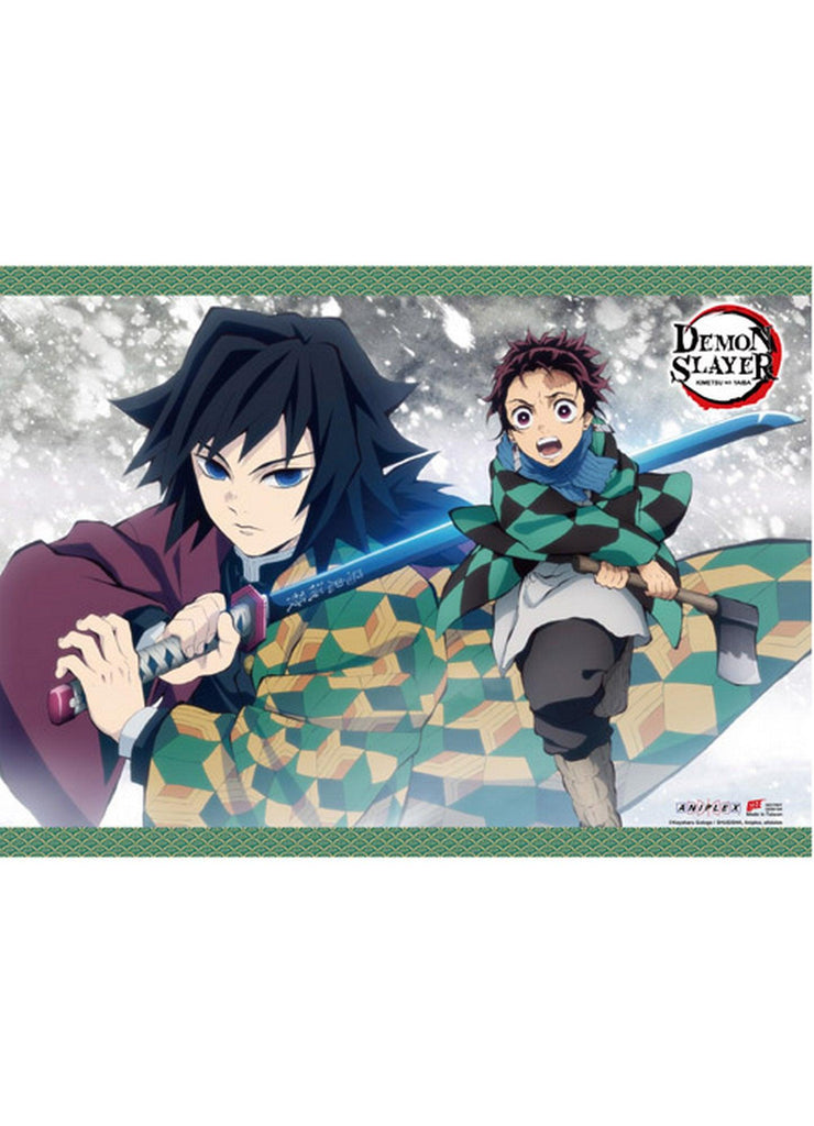 Demon Slayer - Tanjiro Kamadou & Giyu Tomioka Wall Scroll - Great Eastern Entertainment