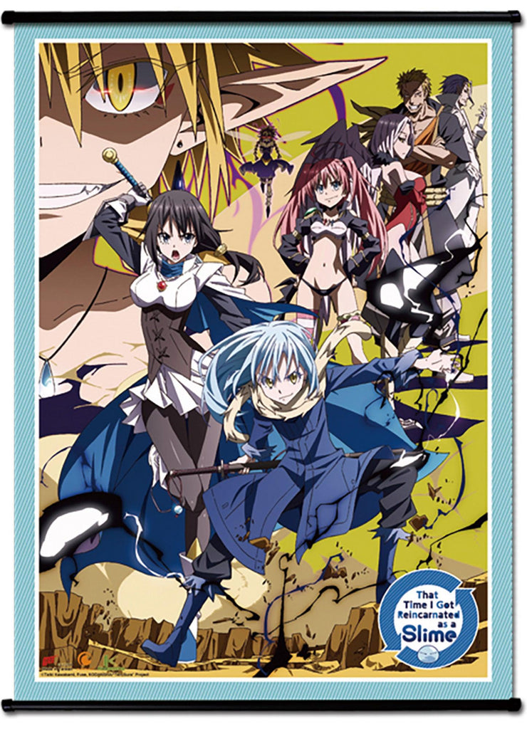 That Time I Got Reincarnated As A Slime- Key Art Group Wall Scroll 