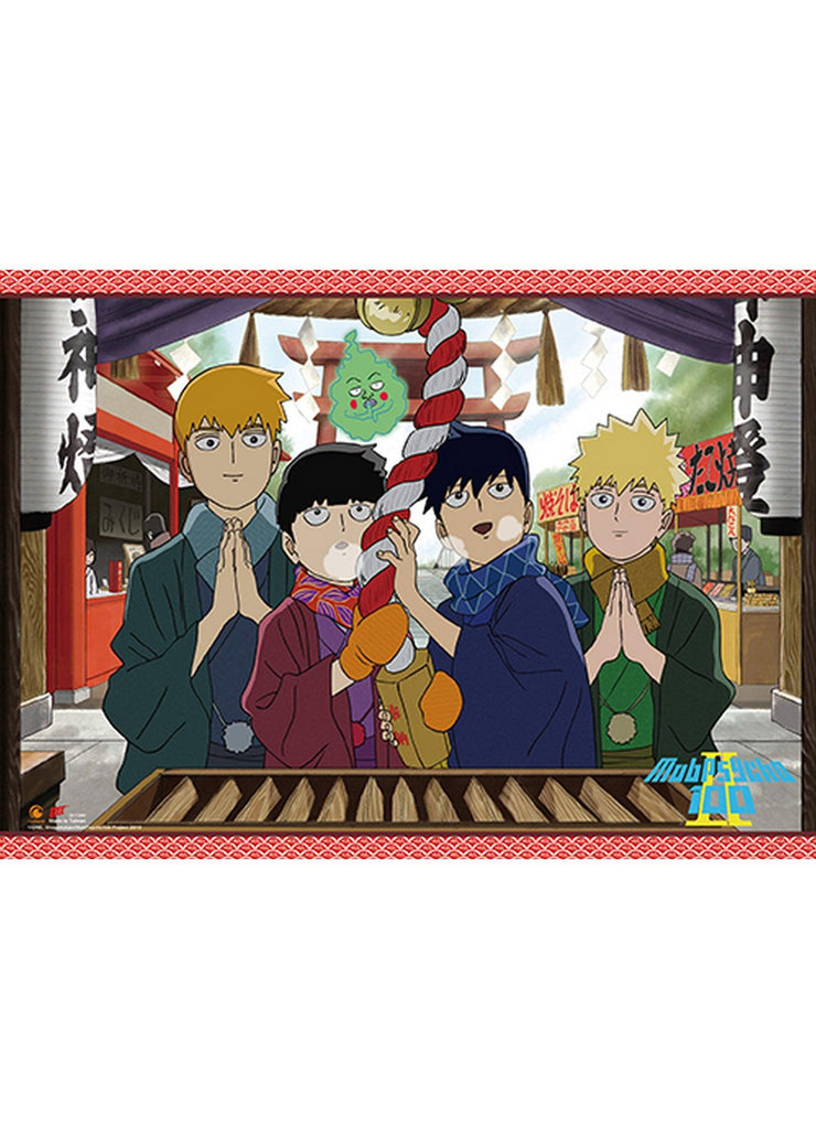 Mob Psycho 100 S2 - Group New Year Wall Scroll - Great Eastern Entertainment