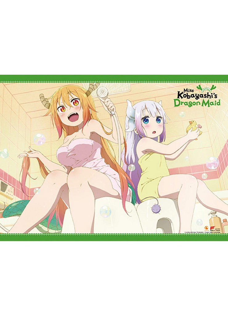 Miss Kobayashi's Dragon Maid S1 - Tohru Kobayashi & Kanna Kamui Bathing Wall Scroll - Great Eastern Entertainment