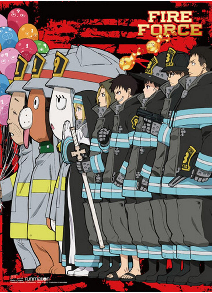 Fire Force - Group Teaser Art Wall Scroll - Great Eastern Entertainment