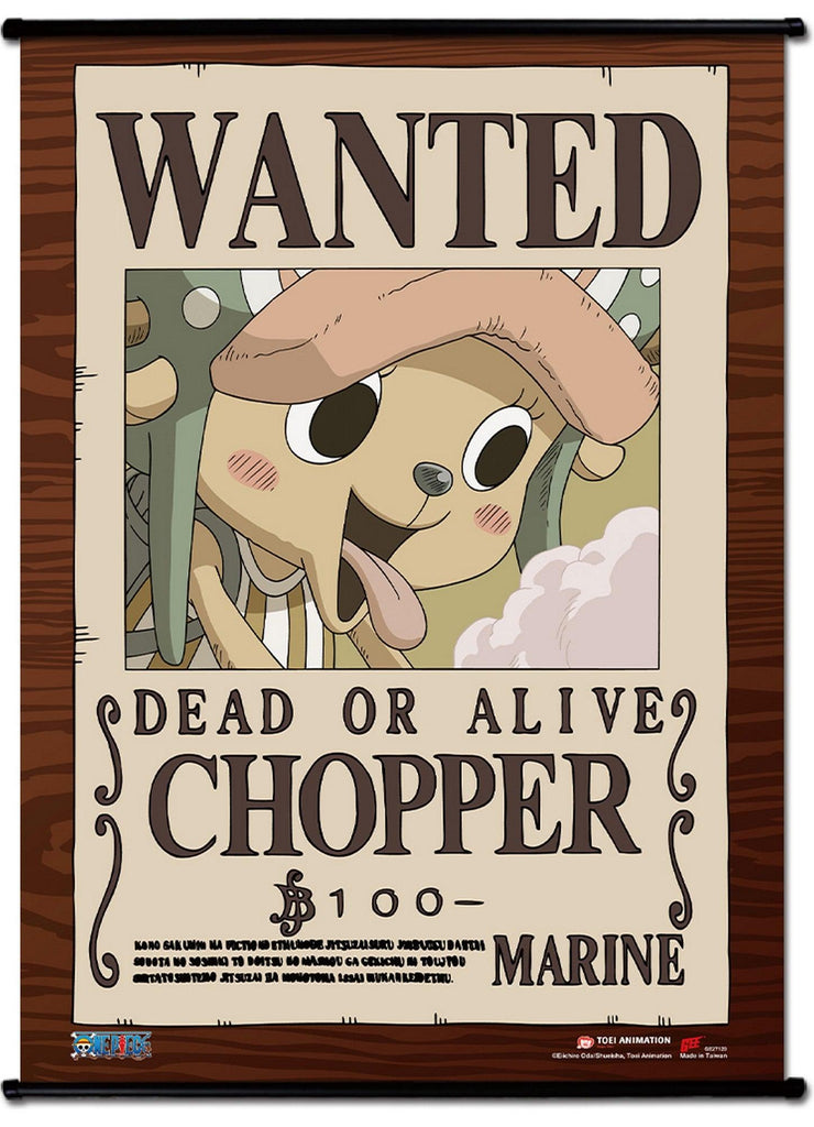 One Piece - Wanted Posters Chopper Wall Scroll