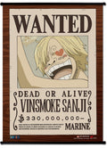 One Piece - Wanted Poster Vinsmoke Sanji Wall Scroll