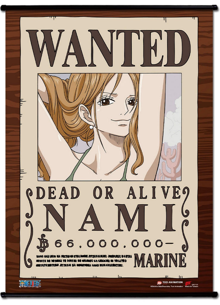 One Piece - Wanted Posters Nami Wall Scroll