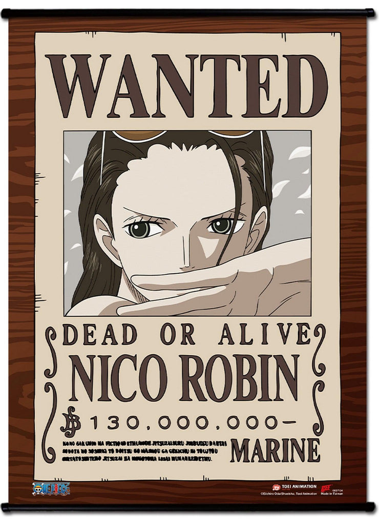 One Piece - Wanted Posters Robin Wall Scroll