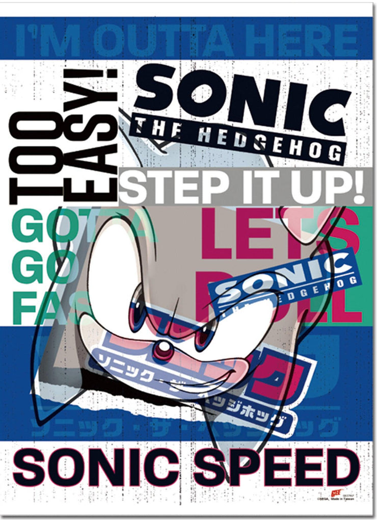 Sonic Hedgehog- Remix Boys Composition #B Wall Scroll