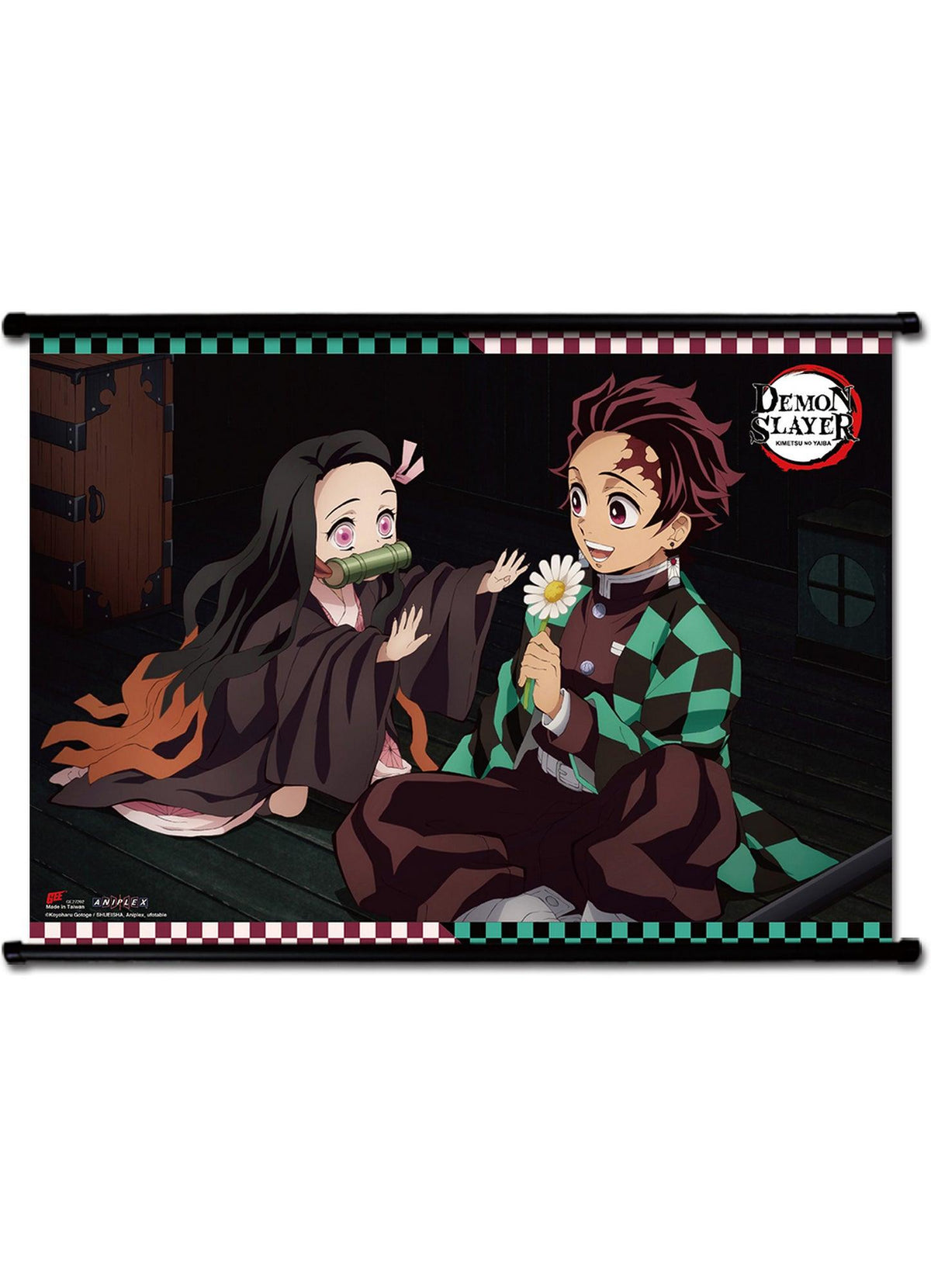 Demon Slayer - Tanjiro Kamado And Nezuko Kamado #C Wall Scroll