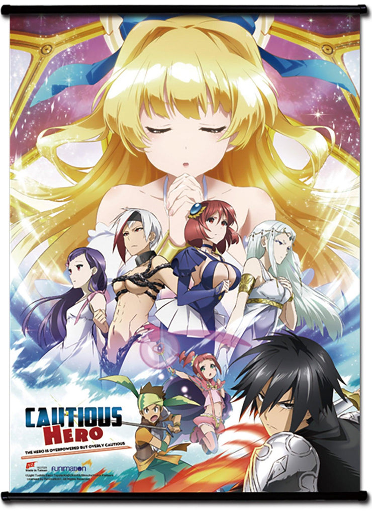 Cautious Hero- Key Art Wall Scroll