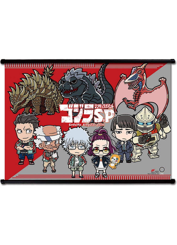 Godzilla Single Point- SD Character Group Wall Scroll