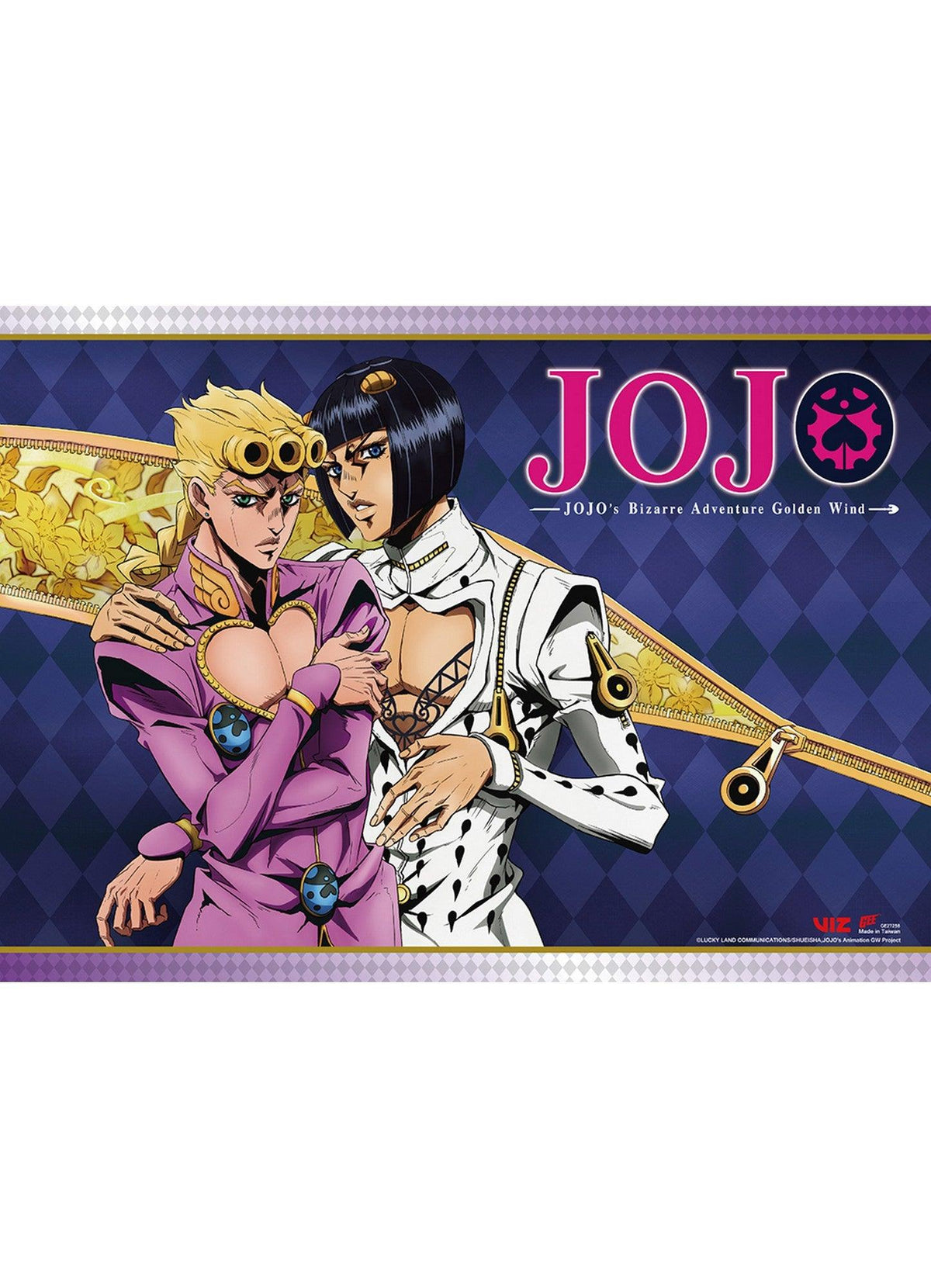 Jojo - S4 Giorno Giovanna & Bruno Bucciarati #B Wall Scroll