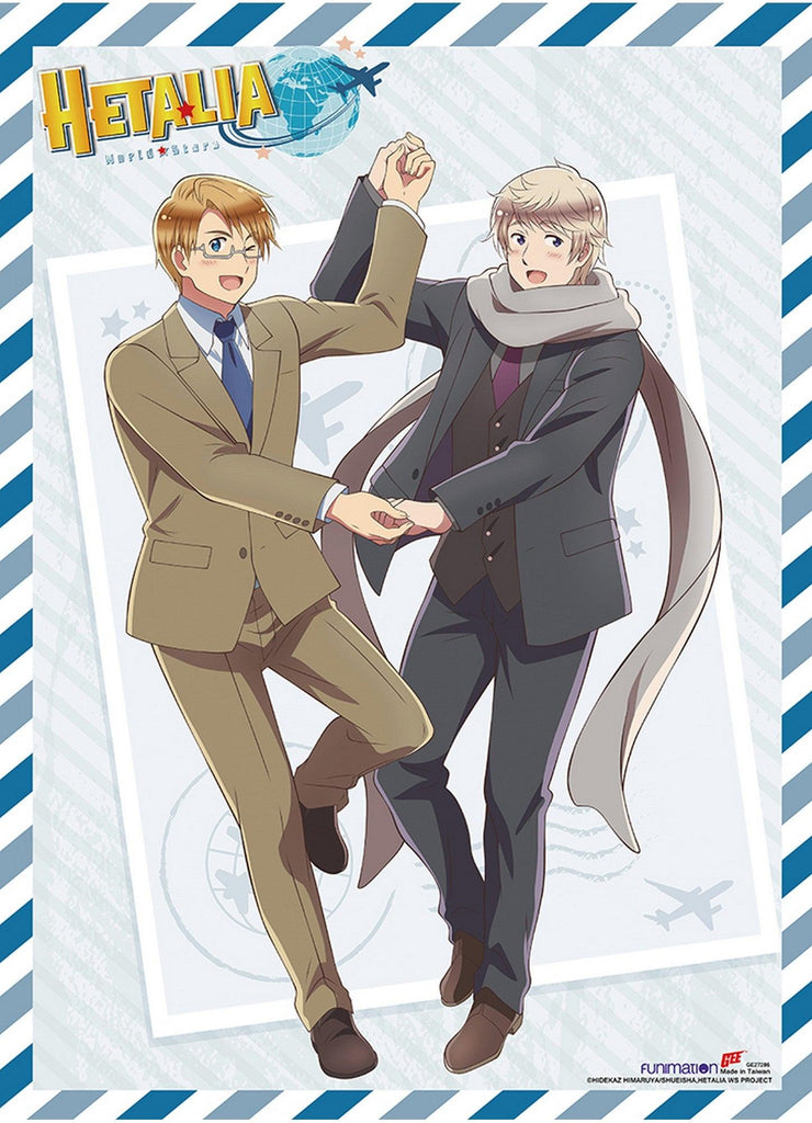 Hetalia Season 7 - America & Russia Group 01 Wall Scroll