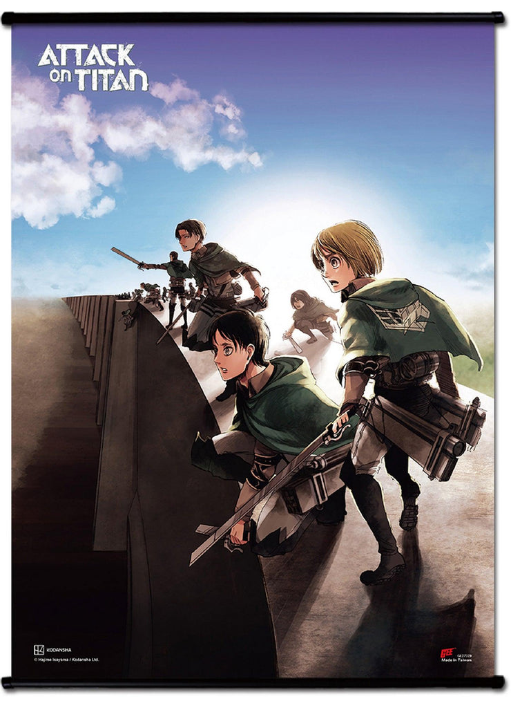 Attack On Titan Manga - Retake The Wall Wall Scroll