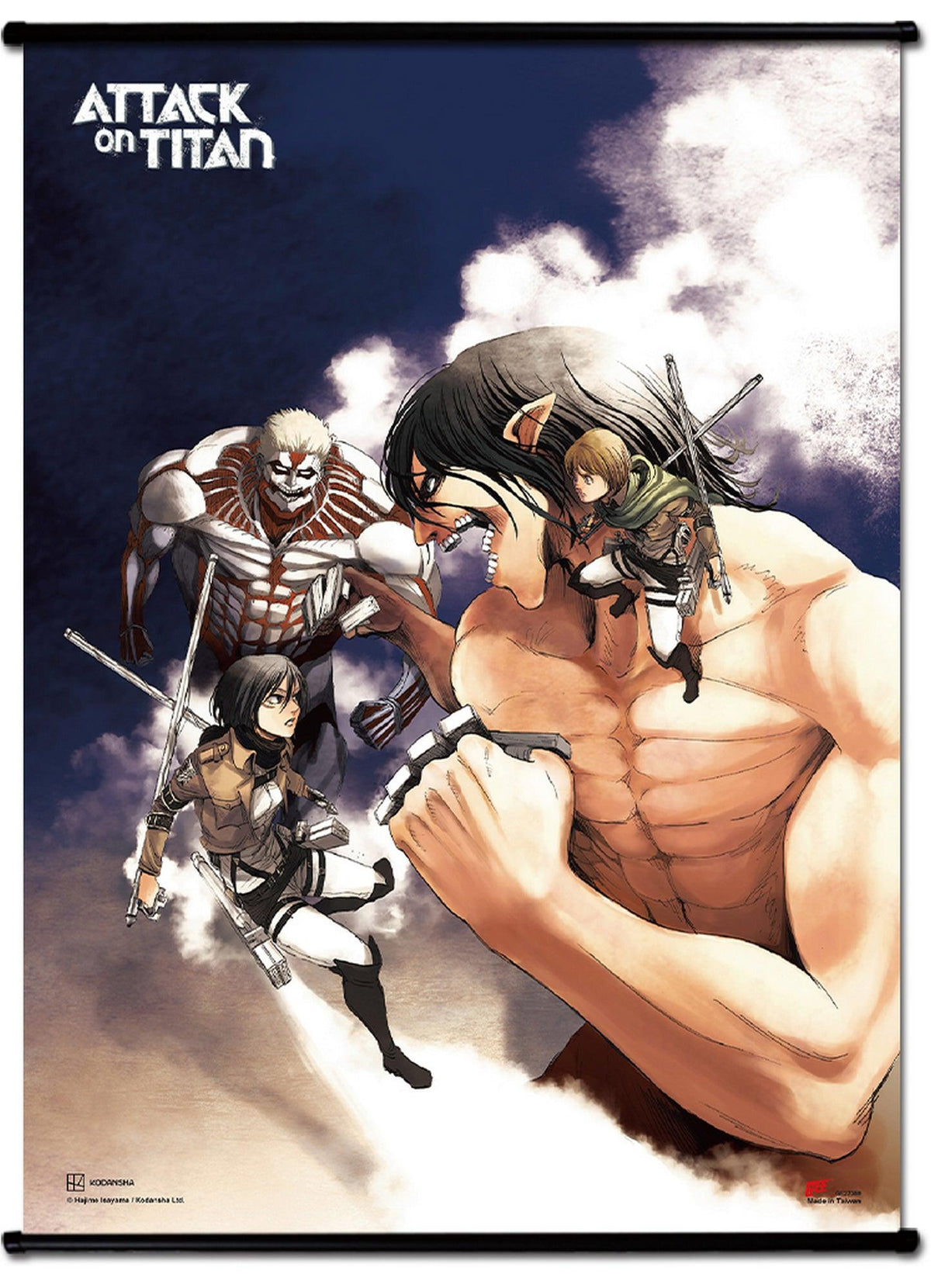Attack On Titan Manga - War On Two Fronts Wall Scroll