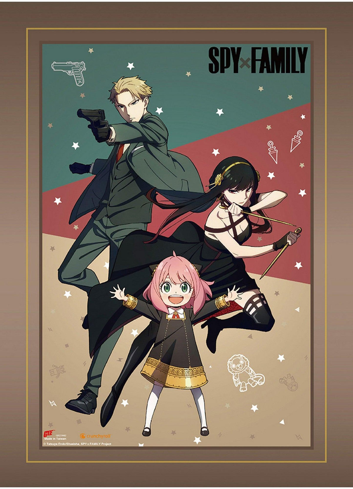 Spy X Family - Forger Family Fight Wall Scroll
