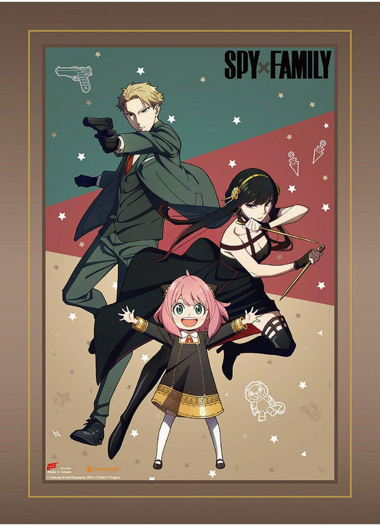 Spy X Family - Forger Family Fight Wall Scroll