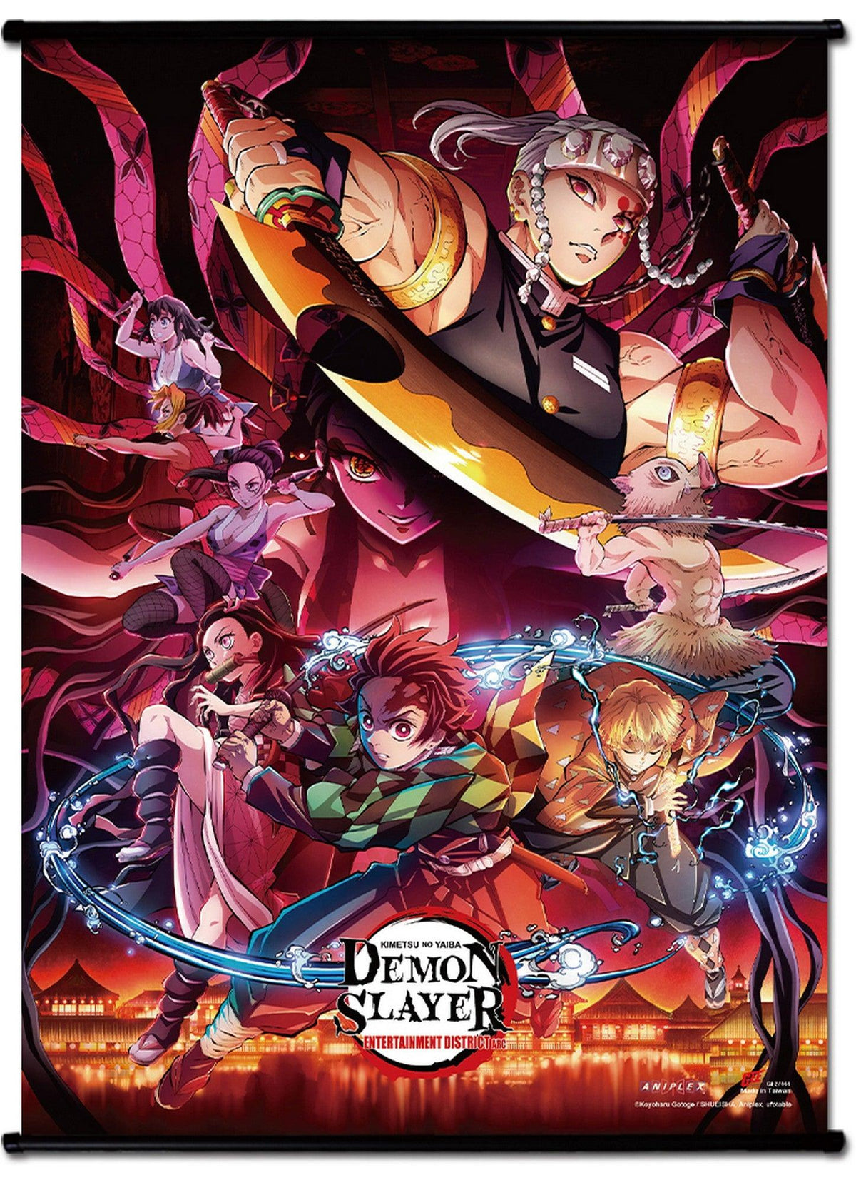 Demon Slayer TV2 - Entertainment District Arc Tengen Uzui Group Wallscroll