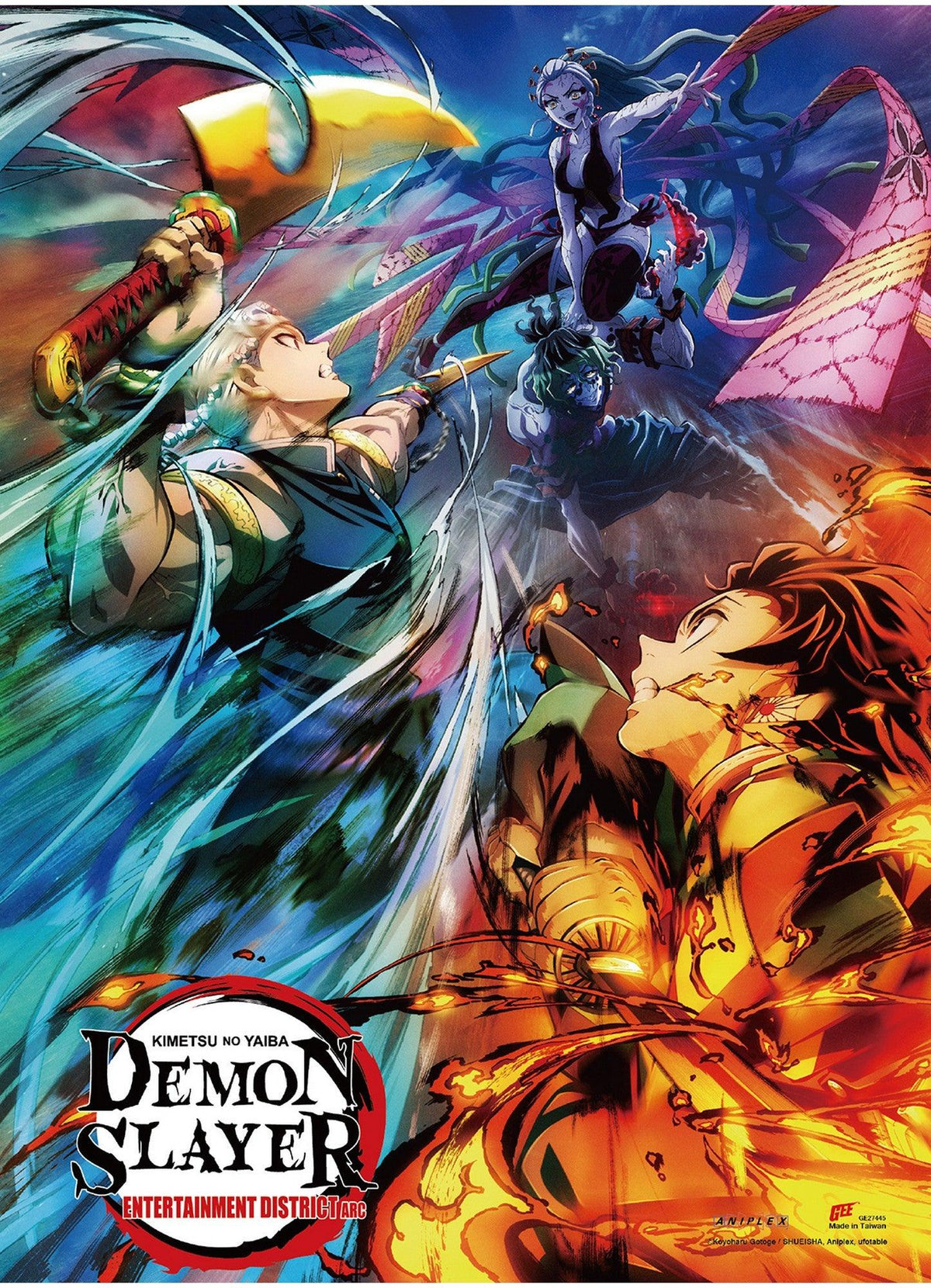 Demon Slayer TV2 - Entertainment District Arc Tengen Uzui & Tanjiro Kamado Wallscroll