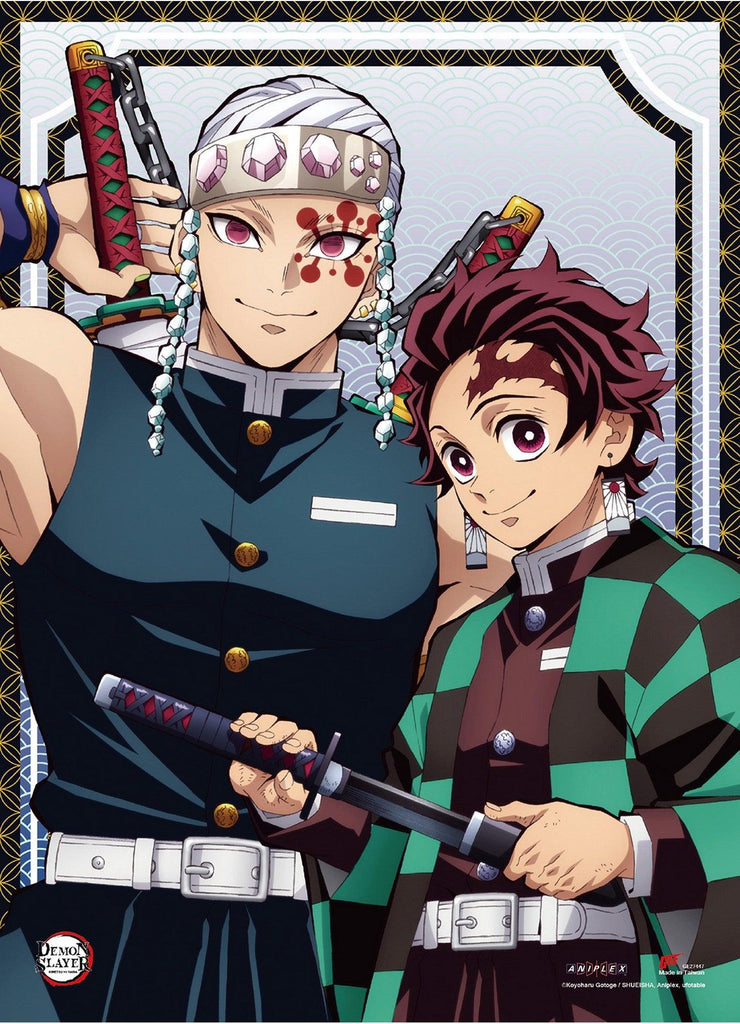 Demon Slayer TV2 - Entertainment District Arc Tengen Uzui & Tanjiro Kamado #B Wallscroll