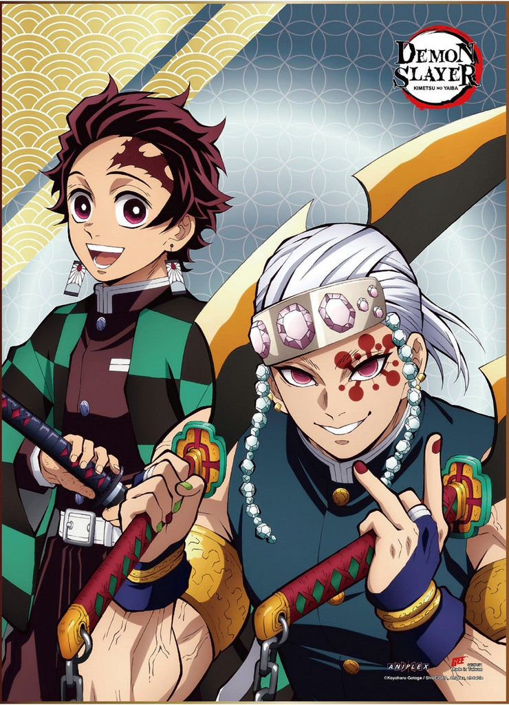 Demon Slayer TV2 - Entertainment District Arc Tengen Uzui & Tanjiro Kamado #C Wallscroll