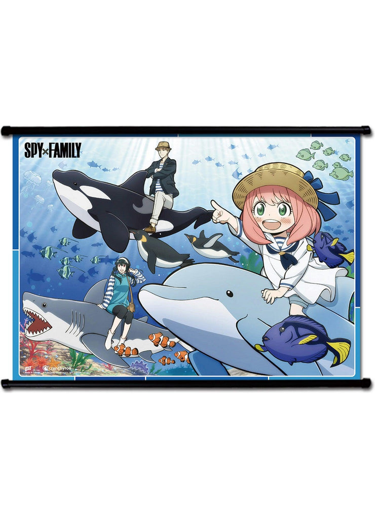 Spy X Family - Go To The Aquarium Wall Scroll