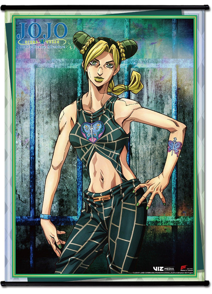 Jojo S5 Stone Ocean - Jolyne Cujoh Wall Scroll