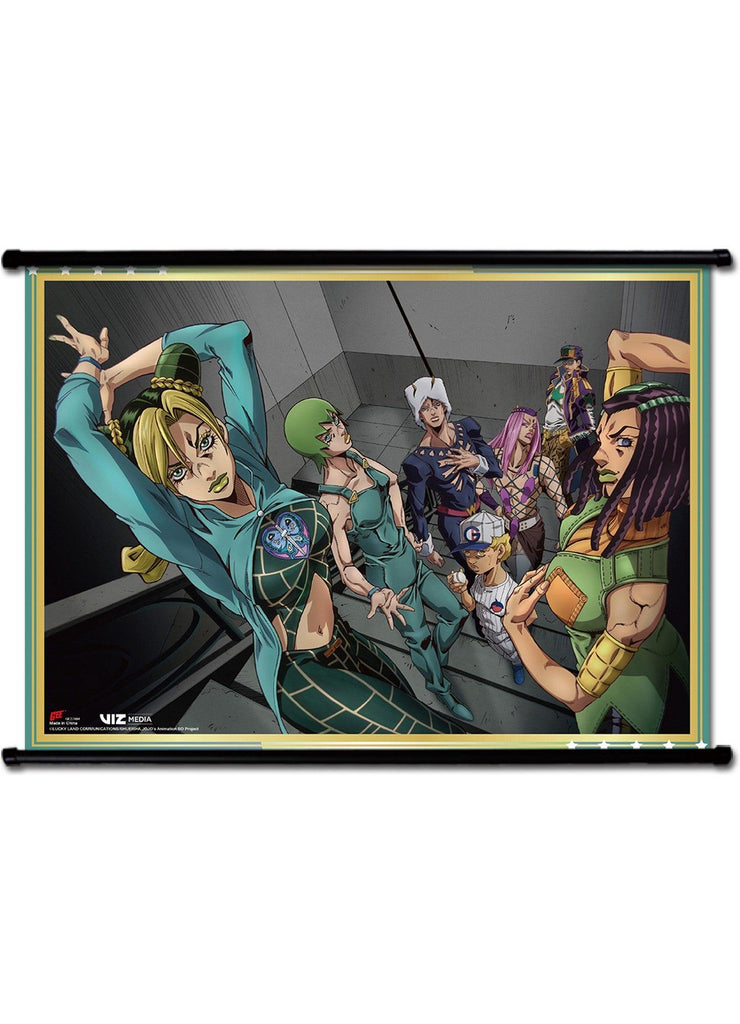 Jojos S5 Stone Ocean - Jolyne Cujoh & Emporio Alnino Group #B Wall Scroll 31"W x 43"H