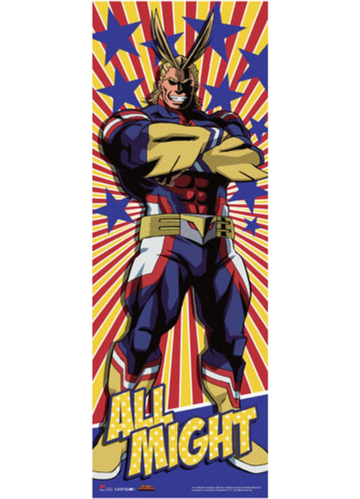 My Hero Academia - All Might Human Size Se Wall Scroll - Great Eastern Entertainment